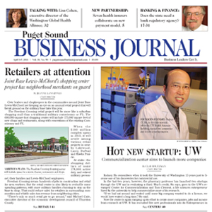Puget Sound Business Journal: "Hot New Start-up: UW"