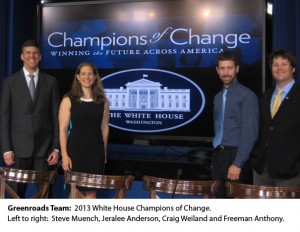 White House Selects UW Spin-out Greenroads As A "Champion of Change" For Its Contribution to Sustainable Transportation