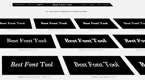 The Best Font Tool Ever - Wordmark.it