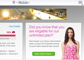 T-Mobile My Account Android<br />Application (Tablet)
