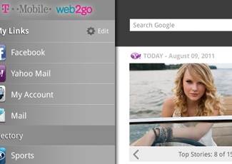 T-Mobile Web2Go Android<br/>App (Tablet)